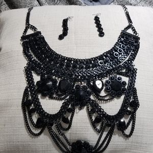 Ornate Black Necklace